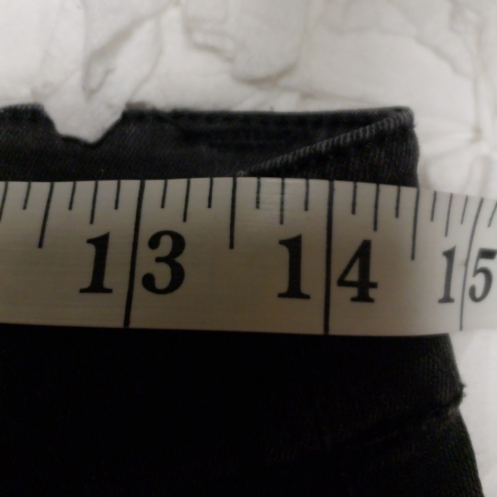 Eileen Fisher black wax coated skinny jeans size 4 - Picture 5 of 7